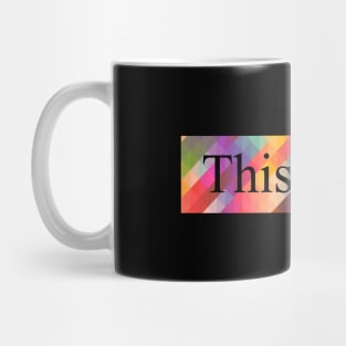 This Is Art Black Mug